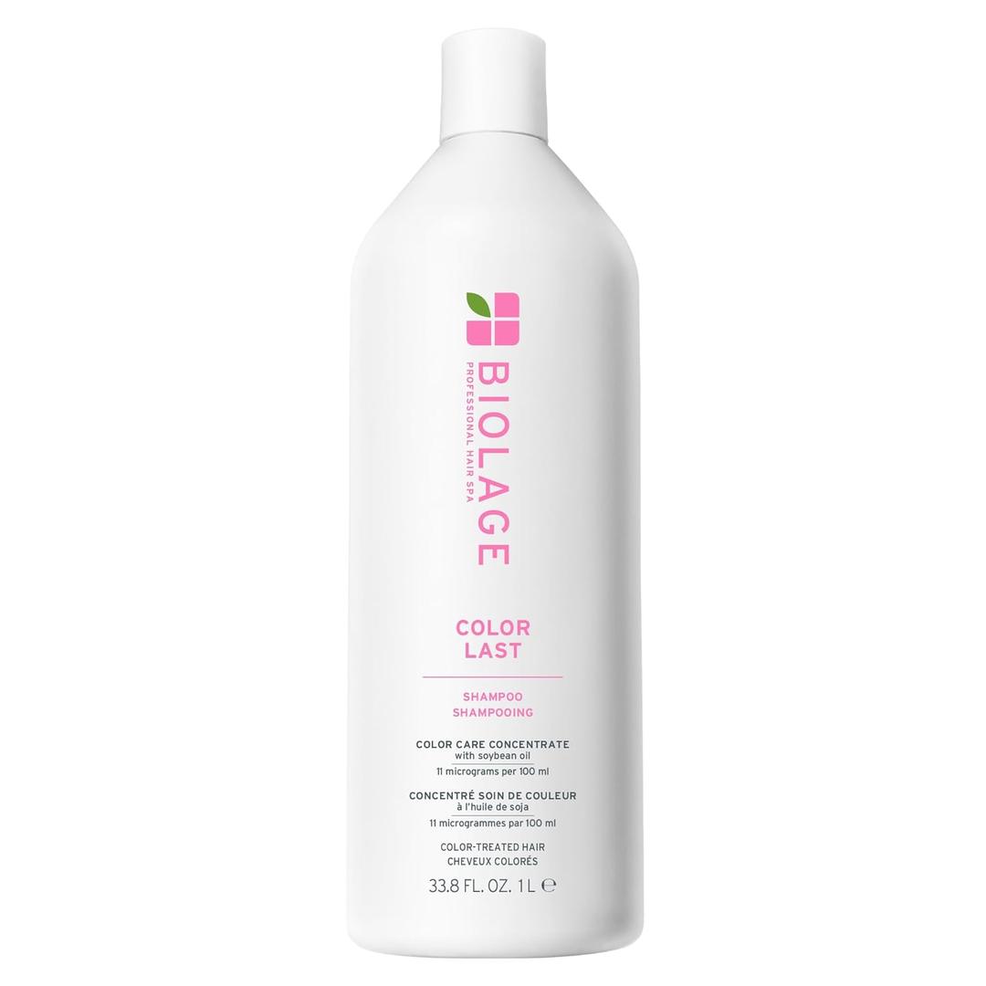 Biolage Color Last Shampoo - For Color-Treated Hair, Nourishes, Strengthens, Hydrates, Soybean Oil & Stearic Acid, Paraben & Mineral Oil-Free, Vegan, Packaging May Vary (33.8 Fl Oz (Pack of 1))