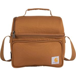 Carhartt Camping Cooler, Worksite Lunchbox, Soft Shell Lunch Bag for Construction Sites, Work and Everyday Use, Brown (One Size (Pack of 1))