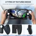 KINWIN 10 in 1 Accessories Bundle Compatible with PlayStation Portal, EVA Carrying Case for PS Portal with Silicone Protective Cover, 2 Pack Screen Protectors and 4 Thumb Grips for PS5 Portal Console (Black)