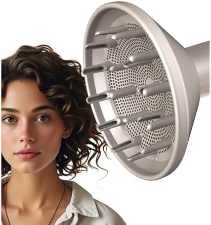 Diffuser Attachment for Shark FlexStyle Air Styling & Drying System, Enhance Natural Curls Accessories for Flex Style Dry Styler, Styling Tool for Wavy, Curly, Coily Hair, Grey