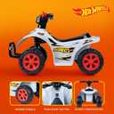 Hot Wheels - 6V ATV Quad for Kids, Powerful and Safe Ride-On Toy with Rechargeable Battery, Forward and Reverse Driving, Max Weight Capacity of 55 LBS, Ages 2-3 Years