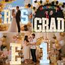 Pooqla 4 FT Marquee Light Up Letters, Cool White and Warm White Giant LED Sign Marquee Letter 4 Feet Tall, Big Mosaic Letter A for Balloons Birthday Party Anniversary Wedding Decorations