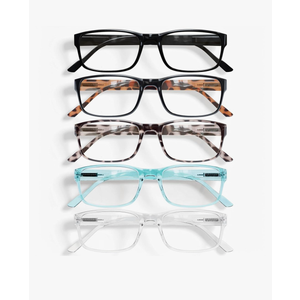 Gaoye Professional Reading Glasses for All Day - Computer Readers with Blue Light Protection - Value Pack, 0.5