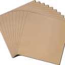 LLPT Adhesive Magnetic Sheet 5 x 5 Inch 10 Pack Flexible Refrigerator Magnet Sheet Sticky Magnetic Paper for Photos Images Educational DIY Craft Paper (MSA5510)