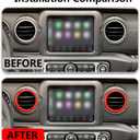 4 PCS Air Conditioning Outlet Trim Cover Aluminum Alloy AC Vent Decoration Ring Center Console Dashboard Interior Accessories Compatible with Wrangler JL 2018-2023 Gladiator JT 2020-2023 (Red)