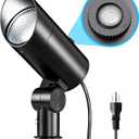 SUNVIE 30W Spot Lights Outdoor 5000K Dusk to Dawn Flag Pole Light 120V Plug in Landscape Spotlight with Photocell Sensor Ultra Bright Bullet LED Spotlight for Yard Garden Tree Statue