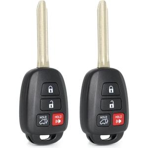 MechanMagic Key Fob Replacement GQ4-52T H Chip Fits for Toyota RAV4 (US Built) 2013-2018 / Highlander 2014-2019 / Sequoia 2018-2019 Keyless Entry Remote Control Key (Set of 2)