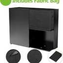 VGMiu Metal Planter Box 38.2''L x 13''W x 30''H Rectangle Planters for Outdoor Plants Large Black Rectangular Planter with Felt Bag & Drainage Holes for Indoor or Outdoor Flower Garden Porch Patio