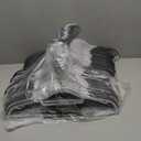 Pack of 50 Coat Hangers, Space-Saving Plastic Clothes Hangers, Non-Slip, 0.2 Inches Slim, 360 Swivel Silver Hook for Shirts, Pants & Wet/Dry Garments, Light and Dark Gray