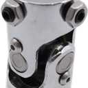 1 PC SHLPDFM Chrome Alloy Steel Universal Joint 1" DD X 1" DD Steering Column U-Joint Coupler Fits for Grinding Machines Automotive Parts Levelers