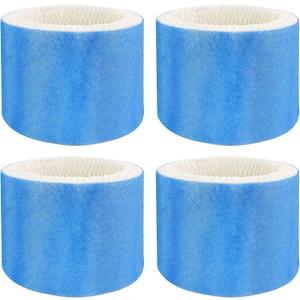 Funmit Humidifier Filters Replacement for Honeywell Humidifier Filter HAC-504 HAC-504AW and Honeywell Filter A, Replacement for Honeywell HCM-350 HCM-500 HCM600 Cool Mist Humidifiers, 4 Pack, Blue