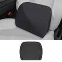 Memory Foam Lumbar Support Pillow for Tesla Model 3 Model Y Model S/X Cybertruck Model 3 Hidden Model Y Juniper Accessories - Mid/Lower Back Support Cushion for Car Seat (Black)