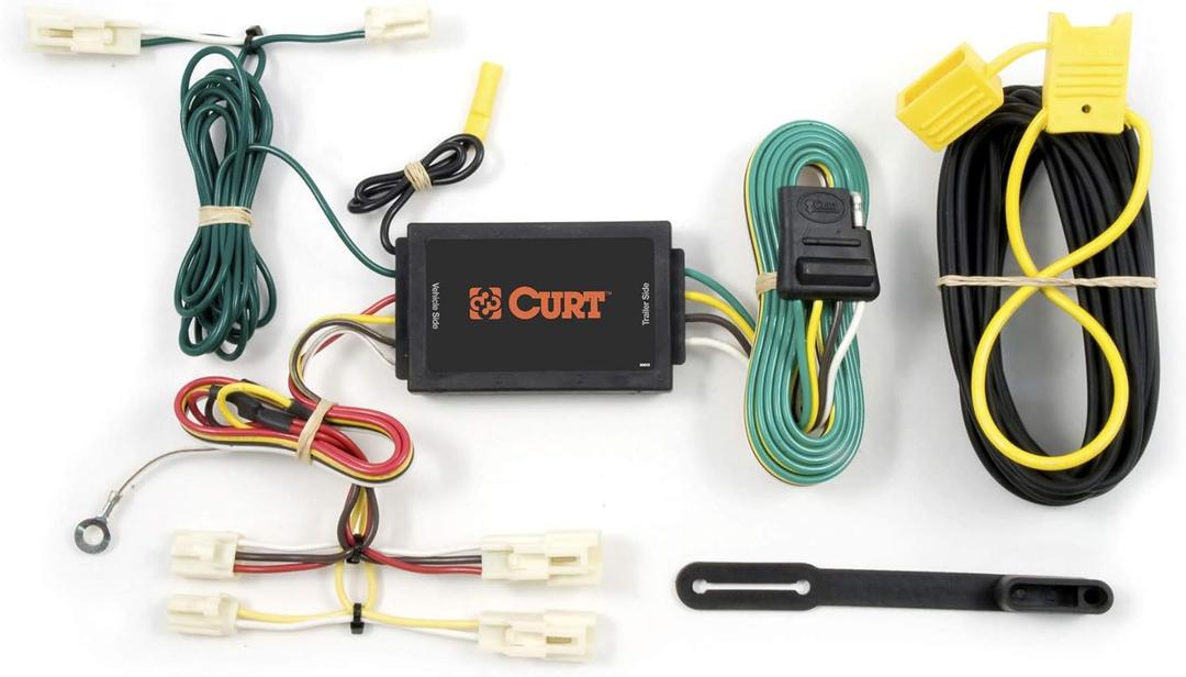 CURT 55567 Vehicle-Side Custom 4-Pin Trailer Wiring Harness for Select Mazda 3, 6, Toyota Camry, FJ Cruiser