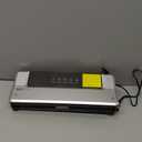 Bonsenkitchen Vacuum Sealer Machine with 40 Bags | Compact Food Sealer for Kitchen Storage & Meal Prep | Multiple Modes | External Vacuum System, Silver