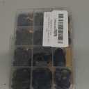 MroMax 630Pcs Internal Tooth Star Lock Washers 9 Sizes Quick Speed Locking Washers Assortment Kit 65Mn Steel Push on Retaining Clips Fasteners Black Oxide Finish M2 M2.5 M3 M4 M5 M6 M8 M10 M12