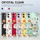 XIMIZU Halloween Case for iPhone 11 Pumpkin, Ghost Designed Soft Slim Fit TPU Anti-Scratch Shockproof Protective Mobile Cover Clear Phone Case for iPhone 11