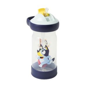 The First Years Bluey Sip & See Toddler Water Bottle - Includes Floating Charm - Toddler Cups with Straw - 12 Oz - Ages 24 Months and Up