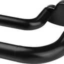 Double Curtain Rods 48 to 84 Inches, HOTOZON Blackout Double Curtain Rods for Windows 36 to 80 Inches (3-6.6 ft), 6/8 Inches Wrap Around Room Darkening Telescoping Drapery Rod, Black