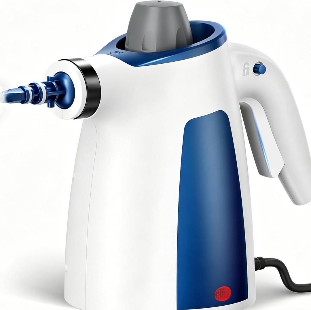 Handheld Steam Cleaner for Home Cleaning, Steam Cleaner for Kitchen and Bathroom Use(Gray＆Blue)