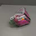 Suhine 5 Pcs Halloween Pink Purple Striped Cat Costume Include Cat Ears Tail Striped Legging Tutu Skirt Gloves for Girl Women (Large)