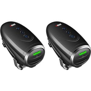 Barber Massager/Cordless HandheldMassager, Charge Neck/Legs/Hand/FaceMassager, 2 Massage Nodes 2600AMH,(2packs Black)