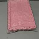 Set of 6 Plastic Serving Trays Food Tray - 14" x 9" Rectangle Serving Platter for Party Cafeteria Kitchen Restaurant , Small Flat Trays for Dessert Fruit Cookie Snack (6, Pink)