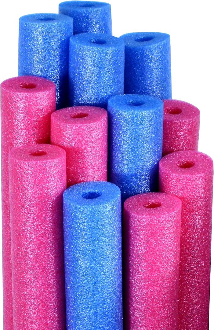 Robelle 12-Pack Blue and Pink Pool Noodles, Made in Canada