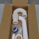 Flexible P Trap for Bathroom Sink, Flex Drain Pipe for Bathroom Sink Drain Kit and Kitchen Sink Drain Kit, 1-1/2" or 1-1/4" Expandable Sink Trap, Slip Joint or Direct Connection 1/2 Inch P Trap Kit