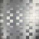 Peel and Stick Metal Backsplash Tiles, Self Adhesive Aluminum Mosaic 3D Wall Sticker for Kitchen (Square +Rectangle Stainless Steel, 20 Sheets)