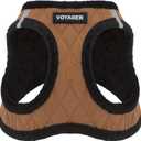 Best Pet Supplies - All Weather Plush, Reflective, No Pull Harness for Small, Medium Dogs, Cats - Secure with Hook & Loop Fastener, Buckle, Double D-Rings - Beige Plush, S