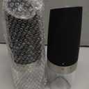 Gravity Electric Salt and Pepper Grinder Set White Elephant Gifts for Women Who Have Everything Grilling Men Kitchen Gadgets Housewarming Holiday Cooking Adults Idea Battery Operated Shakers Automatic (Black)