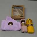 Baby Bibs for Girls or Boys, Toddler Bibs for Feeding (pink purple yellow)