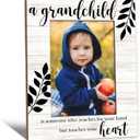 Grandparents Gifts Picture Frame 5x7, Grandchild Photo Frame, Grandparents Gifts for Christmas Birthday from Grandson Granddaughter, Grandchild Wooden Picture Photo Frames for Desk Room Decor