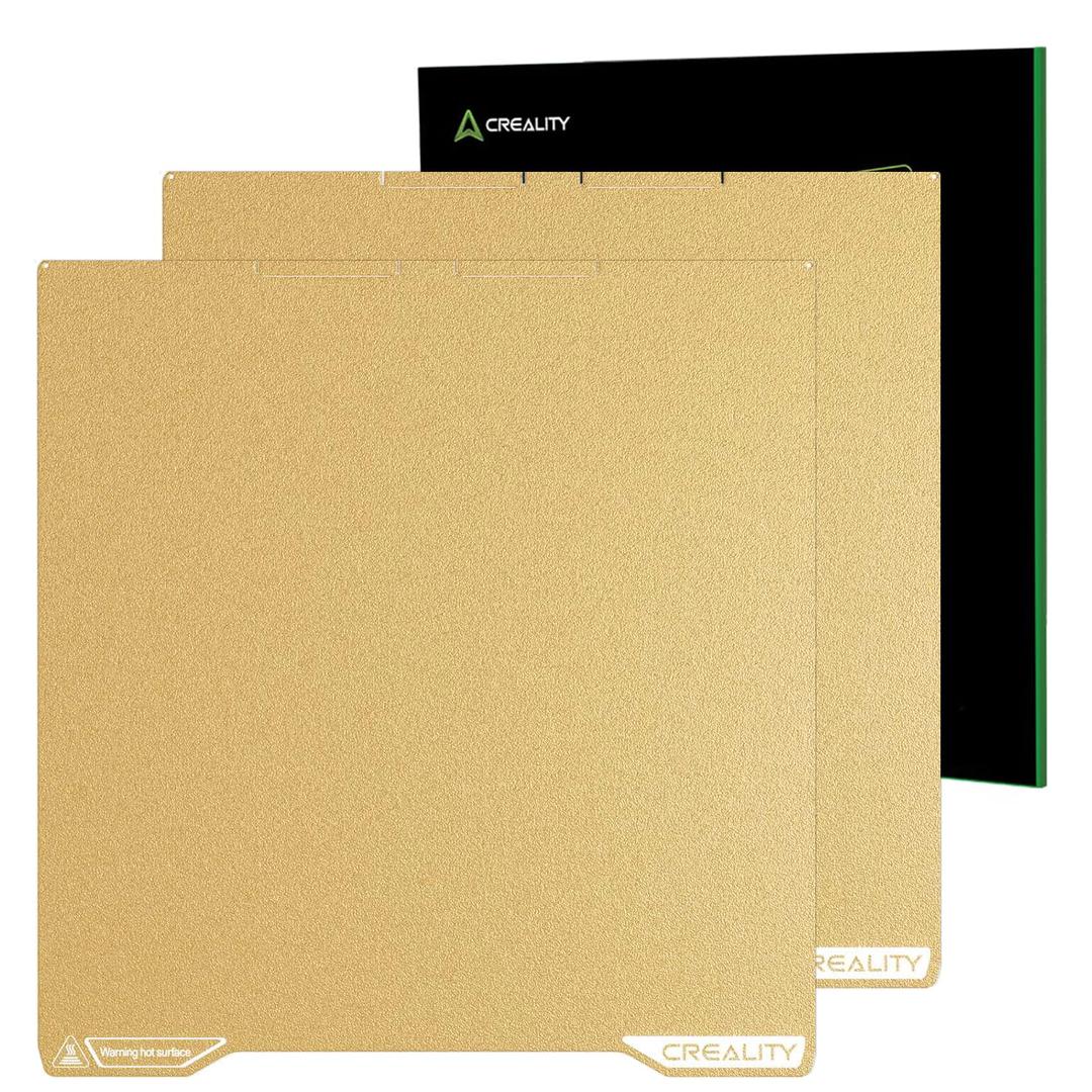 ENOMAKER Creality K2 Pro Double Sided PEI Build Plate,Double Sided Textured Print Bed Surface,Frosted Heated Platform,High Strength Spring Steel,Excellent Heat&Wear Resistance,Easy Removal 310x325mm