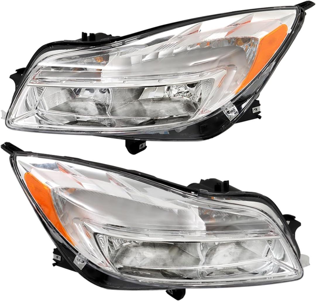 LABLT Headlight Headlamp Assembly Halogen Replacement for Regal 2011 2012 2013 Driver Side Left LH Passenger Side Right RH Replacement for GM2502353 GM2503353