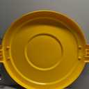 SPARTA Bronco Trash Can Lid, 32 Gallon Waste Container Cover, Fits Bronco 32-Gallon Containers (Sold Separately), Heavy-Duty Polyethylene, Yellow