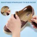 Qiucdzi Men's Sport Sandals Leather Closed Toe Sandal Breathable Outdoor Fisherman Shoes Adjustable Summer Beach Shoes for Hiking Walking (Beige)