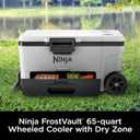 Ninja FrostVault™ 65qt Cooler with Wheels, Dry Storage, Smokey Mauve