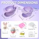 2 Pcs Easter Cake Pop Molds with 100 Sticks & Silicone Fondant Mold,Bunny&Egg shaped Cake Pop Mold | Non-3D Printed | Dishwasher Safe | Baking Molds for Family Holiday Desserts