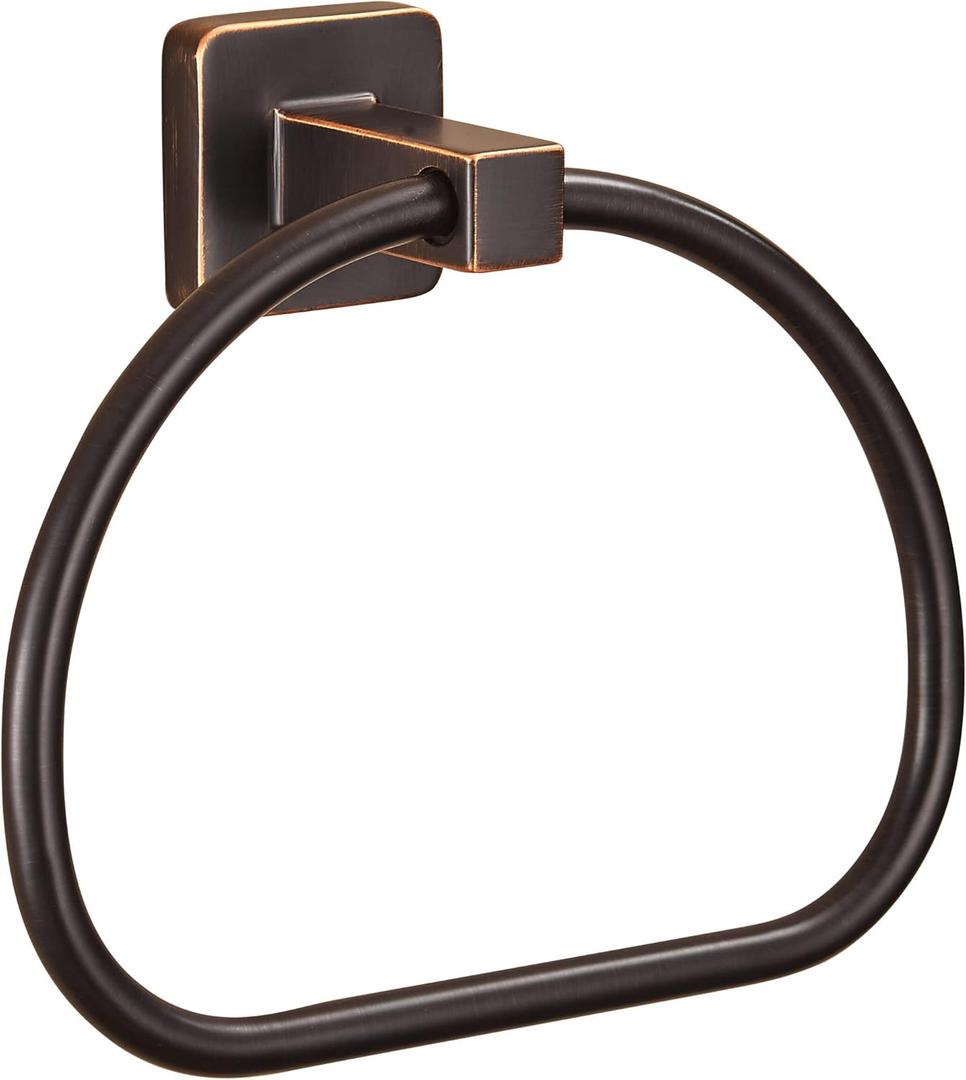 WOLIBEER Bronze Towel Ring,Bathroom Hand Towel Holder Wall Mount,Oil Rubbed Towel Rack Rustic Towel Hanger ORB Farmhouse Bathroom Accessories