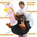 JOYBRO Inflatable Ostrich Costume Kids, Ride on Ostrich Costume Suit, Air Blow Up Costumes for Boys Girls, Great for Halloween, Christmas, Carnival, Theme Parties, Party, One Size 120-150cm