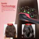 Blow Dryer Brush Straightener, Detangling Straightening Smoothing in One Step, Reduce Frizz More Shiny for Salon-Quality Smooth Straight Hair Dryer Brush