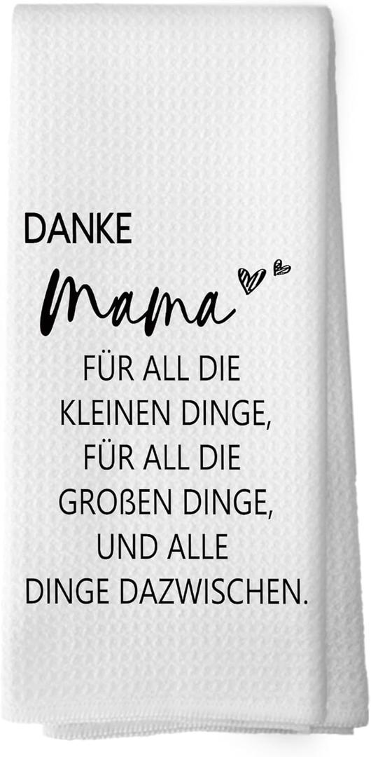 Mama Kitchen Dish Towels, Mama Gifts for Christmas Birthday, Best Mom Gifts from Kids Sons Daughters Hand Towels Kitchen Tea Towel Decorations, 16x24inch