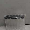 50ml Clear Glass Vials with Screw Caps and Plastic Stoppers, Small Liquid Sample Glass Test Tubes, Leak-Proof Glass Bottles, 12PCS