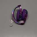 QearFun Kids Bluetooth Headphones, 60H Playtime, 74/85/94dB Safe Volume Limit, Metallic Gradient Wireless Headset with HD Mic, Fast Charging, Foldable, Wired 3.5mm Mode for School/Tablet/Travel (Purple)