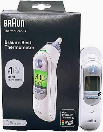 Braun ThermoScan 7 Digital Ear Thermometer for Adults, Babies & Infants, Age-Adjusted Fever Guidance, No. 1 Brand Recommended by Pediatricians