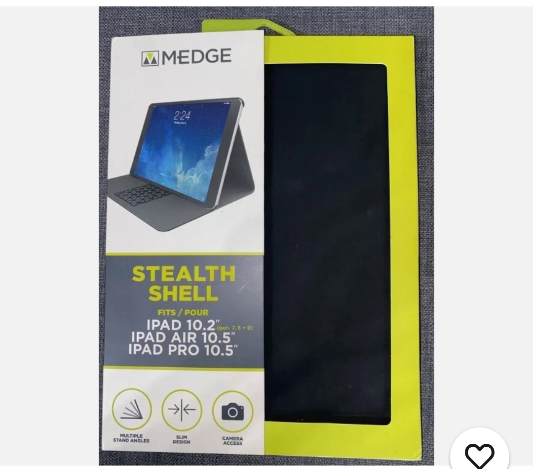 Medge Stealth Shell iPad Pro Fits iPad 10.2-iPad Air 10.5
