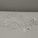 Mr and Mrs Neon Sign for Wedding Neon Light LED Backdrop Wall Decor USB Wedding Reception Decoration Gifts for Anniversary Engagement Banquet(36.81 x 10.24 Inch,Warm White)