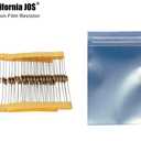 California JOS 10K Ohm Carbon Film Single Fixed Resistor 1/2 W (0.5 Watts) 5% Tolerance, Resistor (10 Pack)