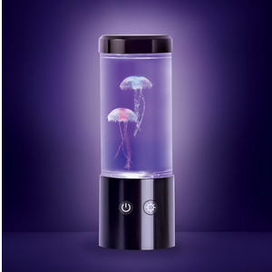 Merkury Innovations Jellyfish Night Light Lamp Motion & Multicolor Leds - Easy Mode Switching, USB Powered - 9"